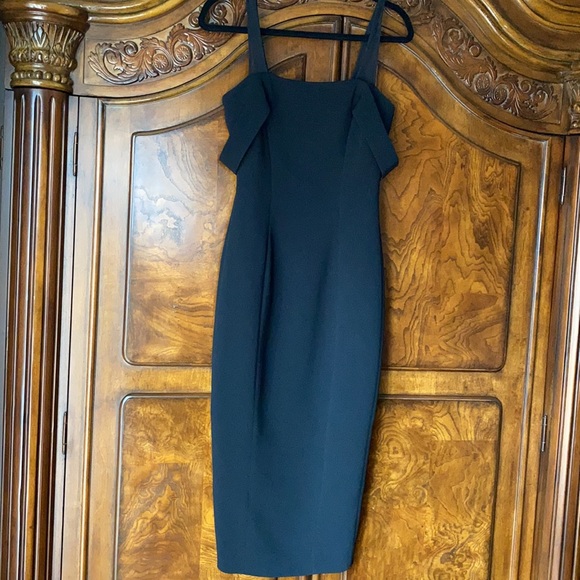 Black midi dress - Picture 2 of 9